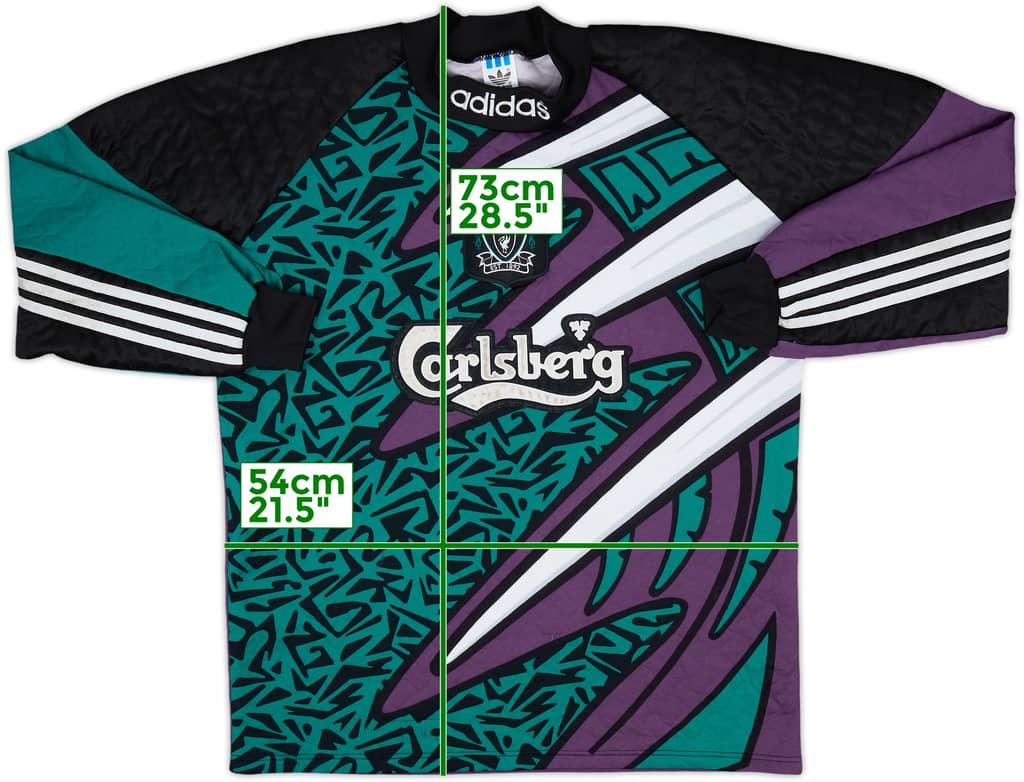 1995-96 Liverpool GK Shirt - 8/10 - (M)