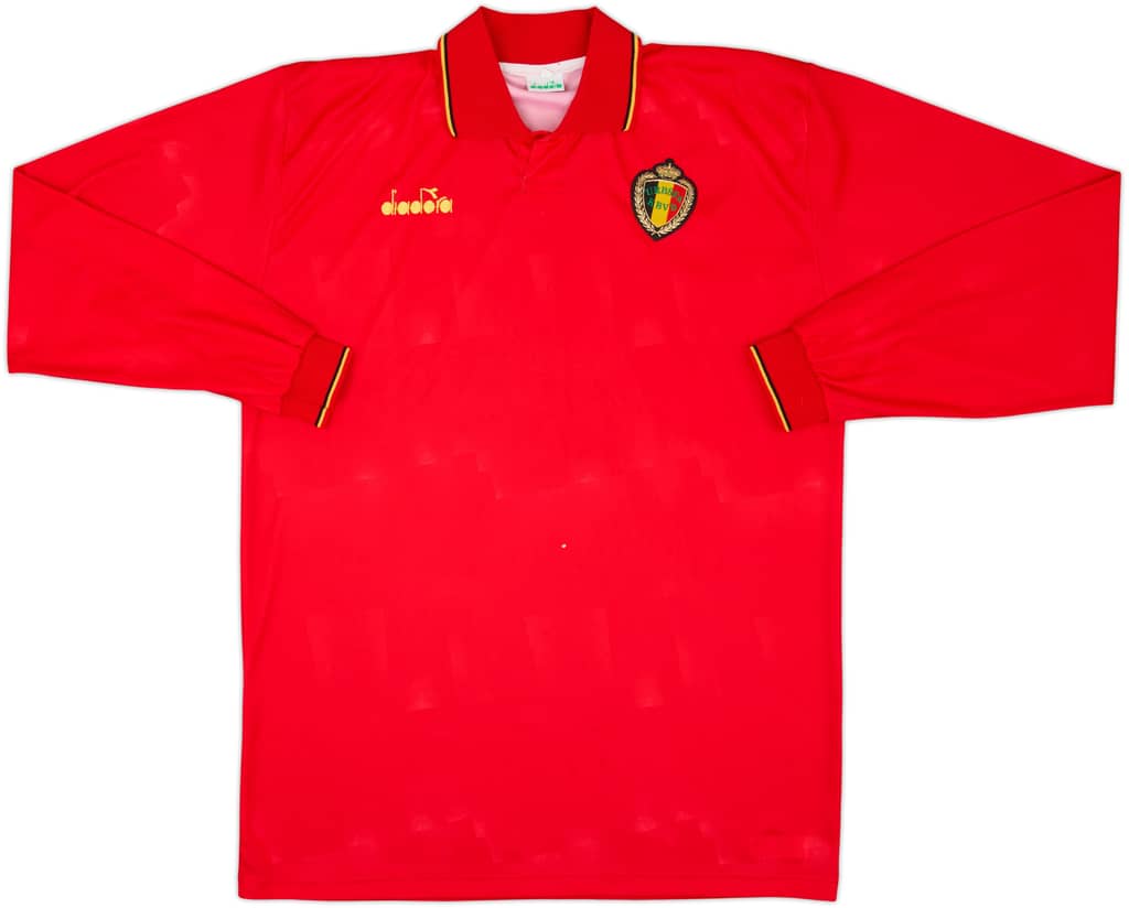 1992-94 Belgium Home L/S Shirt - 6/10 - (XL)