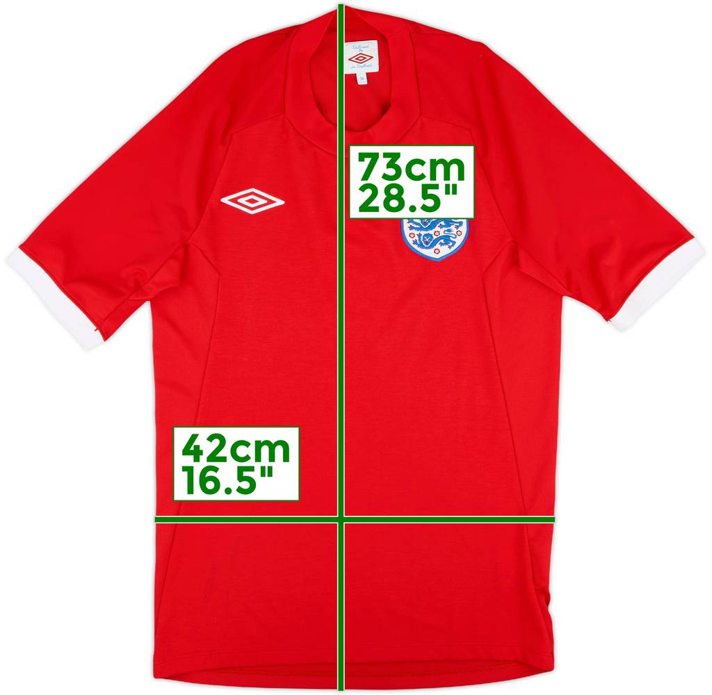 2010-11 England Away Shirt - 10/10 - (XS)