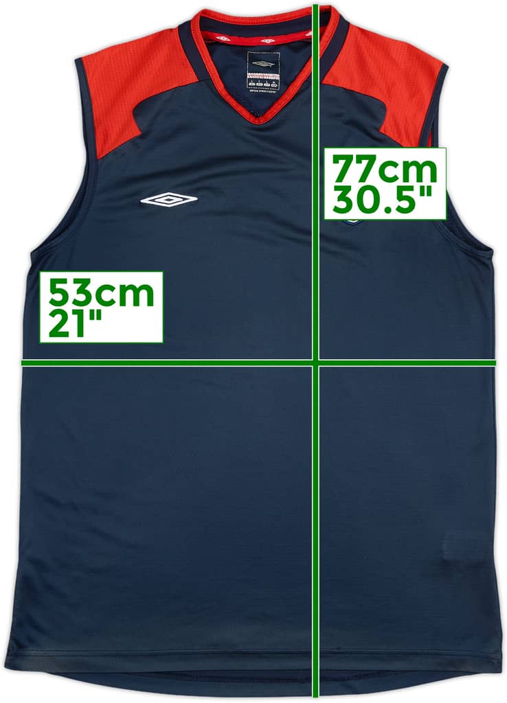 2004-05 England Umbro Training Vest - 8/10 - (L)