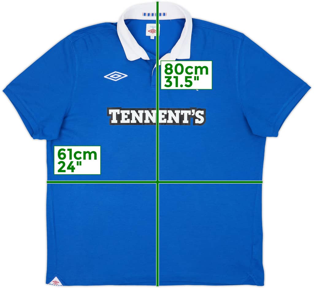 2010-11 Rangers Home Shirt - 8/10 - (XL)