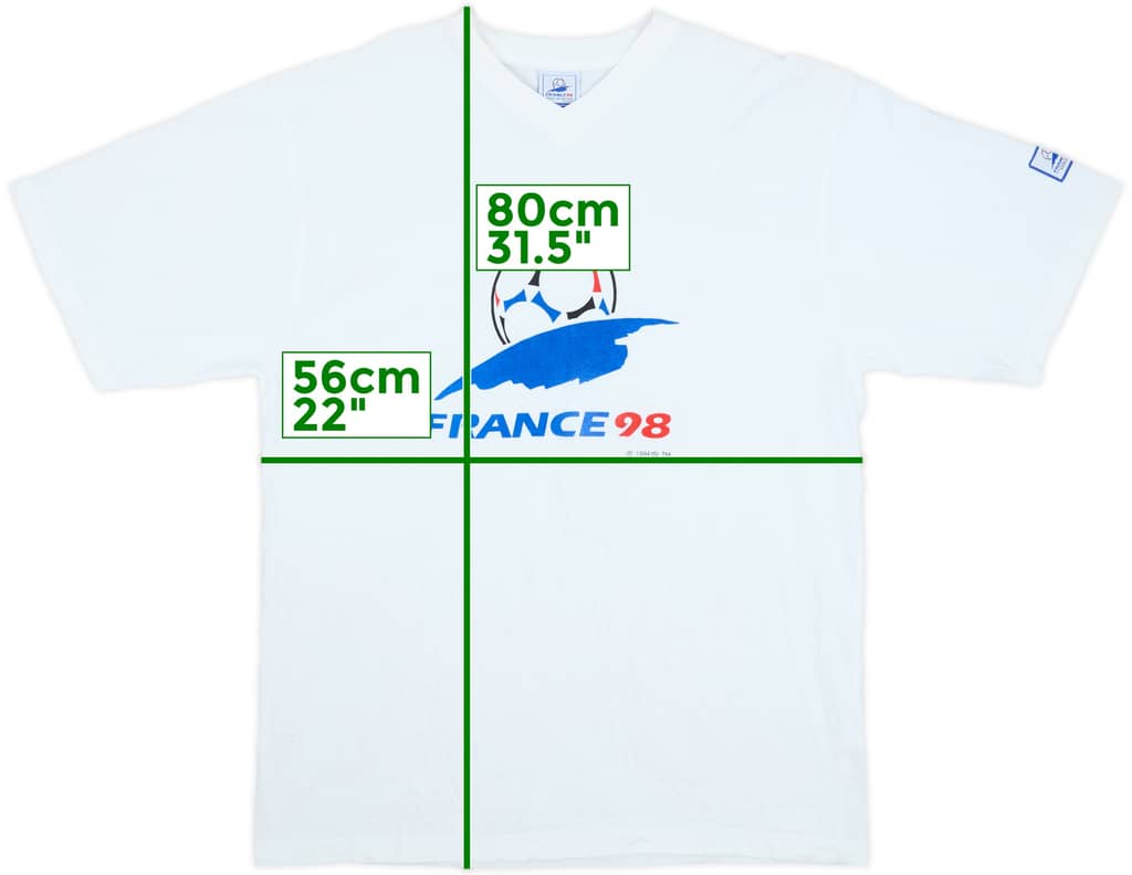 1998 France 98 Coupe du Monde Training Shirt - 9/10 - (XL)