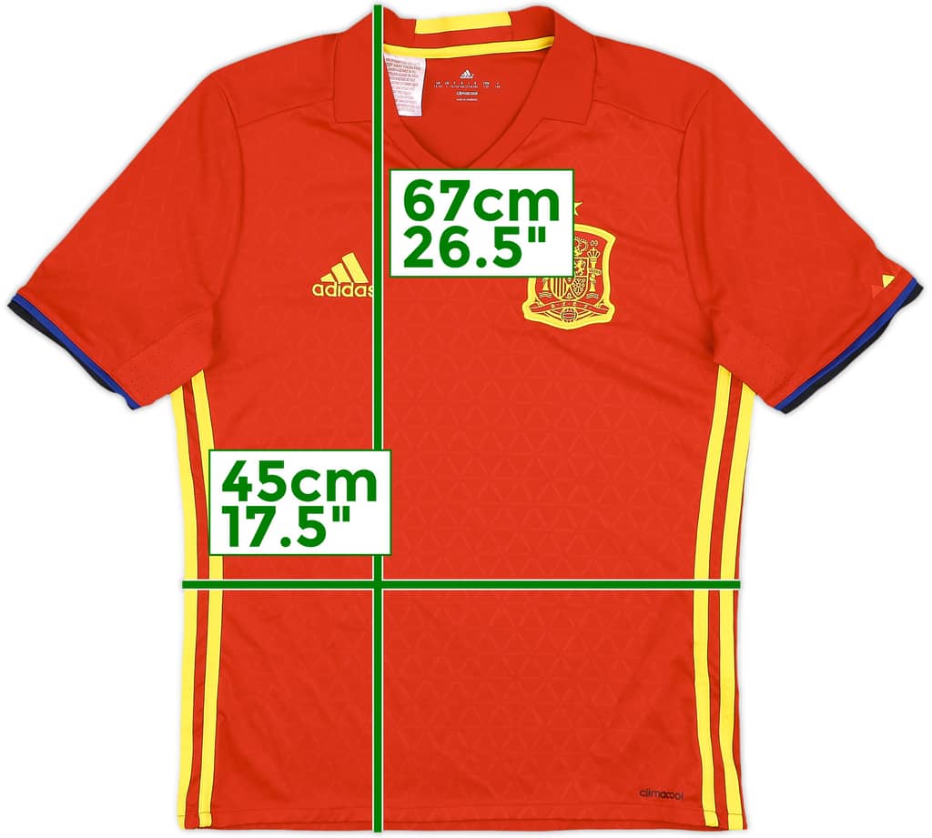 2016-17 Spain Home Shirt - 9/10 - (L.Boys)