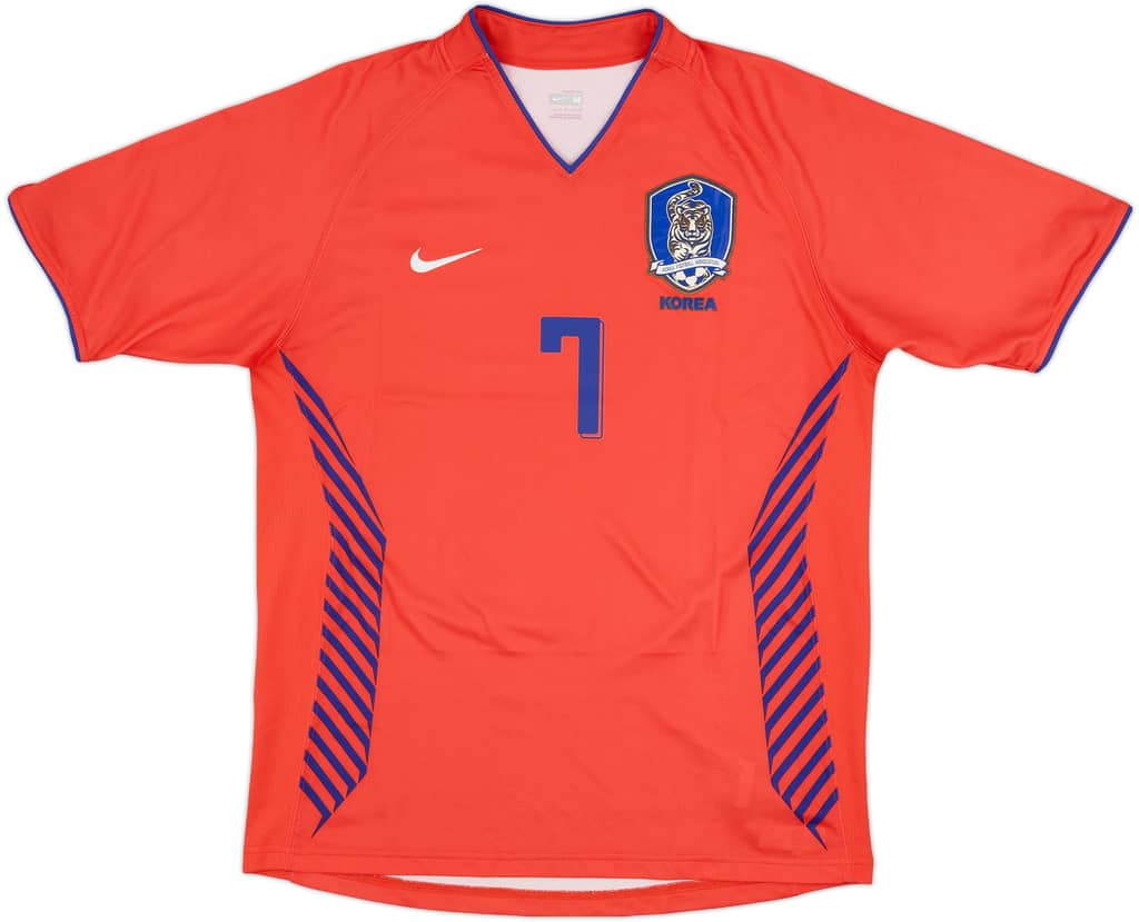 2006-08 South Korea Home Shirt Ji Sung #7 - 8/10 - (S)