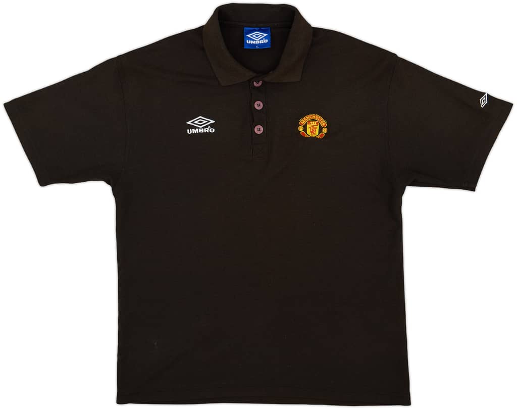 1998-99 Manchester United Umbro Polo Shirt - 7/10 - (XL)