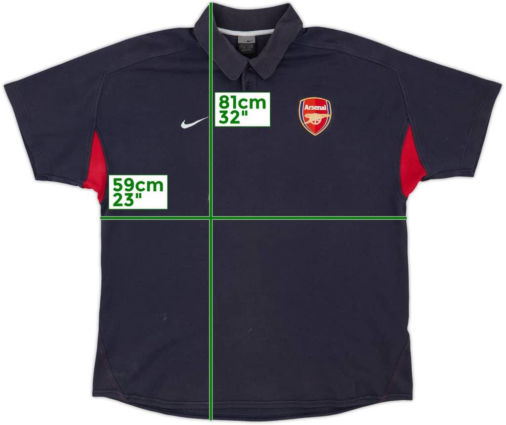 2002-03 Arsenal Nike Polo Shirt - 6/10 - (XL)