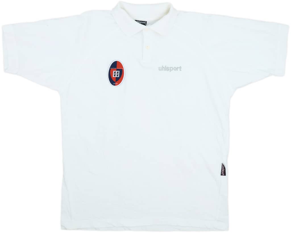 2000-01 Cagliari Uhlsport Polo Shirt - 6/10 - (M/L)