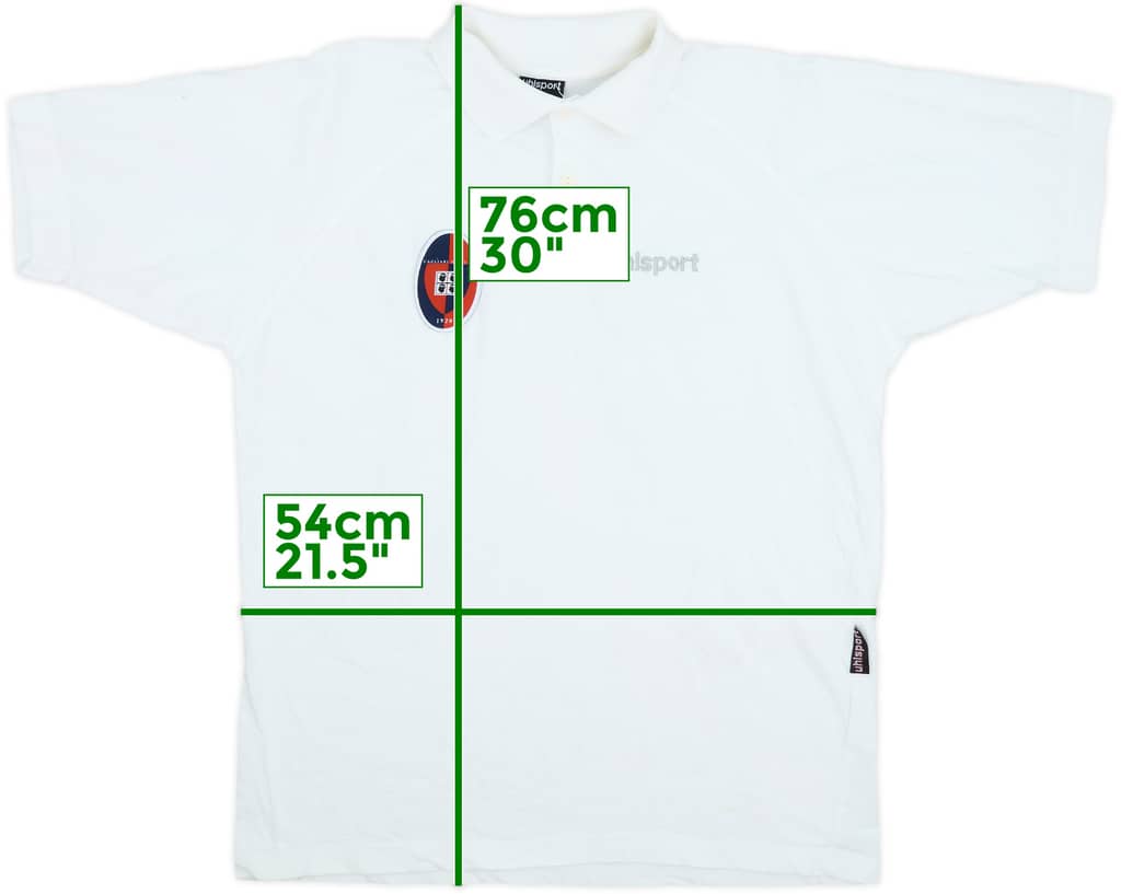 2000-01 Cagliari Uhlsport Polo Shirt - 6/10 - (M/L)