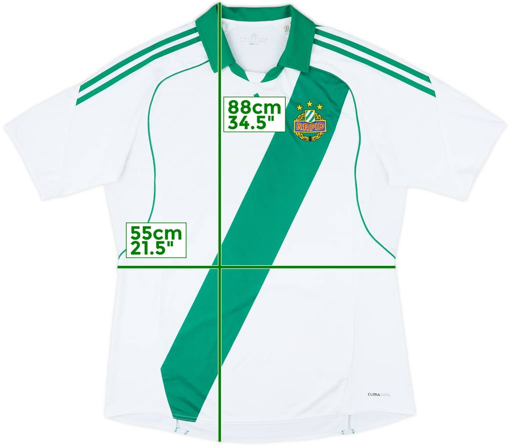 2010-11 Rapid Vienna Home Shirt - 6/10 - (XL)