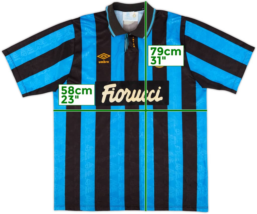 1992-94 Inter Milan Home Shirt - 7/10 - (XL)