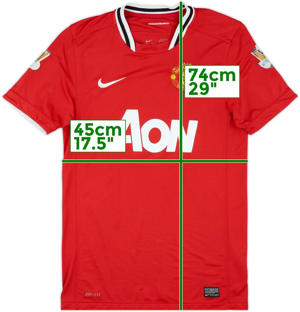 2011-12 Manchester United Home Shirt - 5/10 - (S)