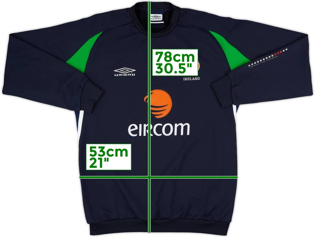 2002-04 Ireland Umbro Sweat Top - 10/10 - (L)