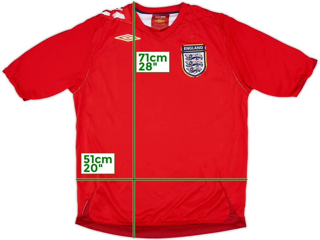 2006-08 England Away Shirt - 5/10 - (L)