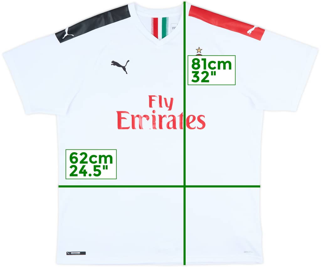 2019-20 AC Milan Away Shirt - 5/10 - (XXL)