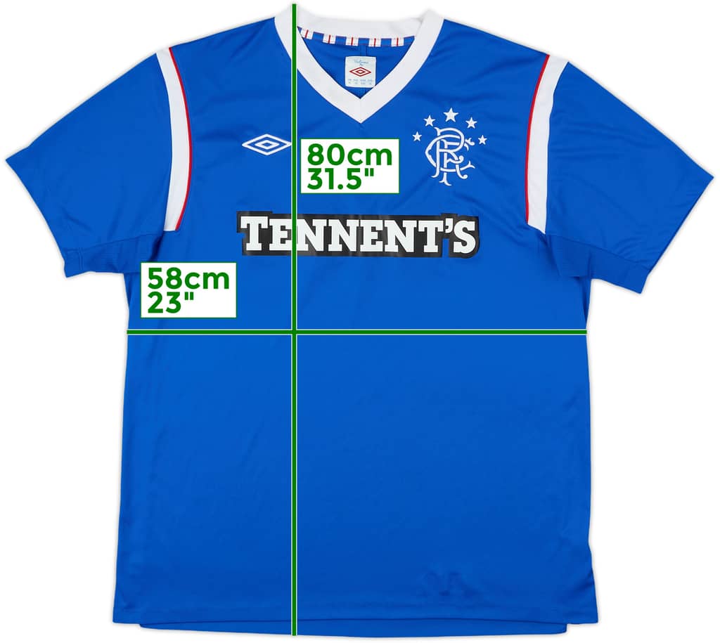 2011-12 Rangers Home Shirt - 8/10 - (XL)