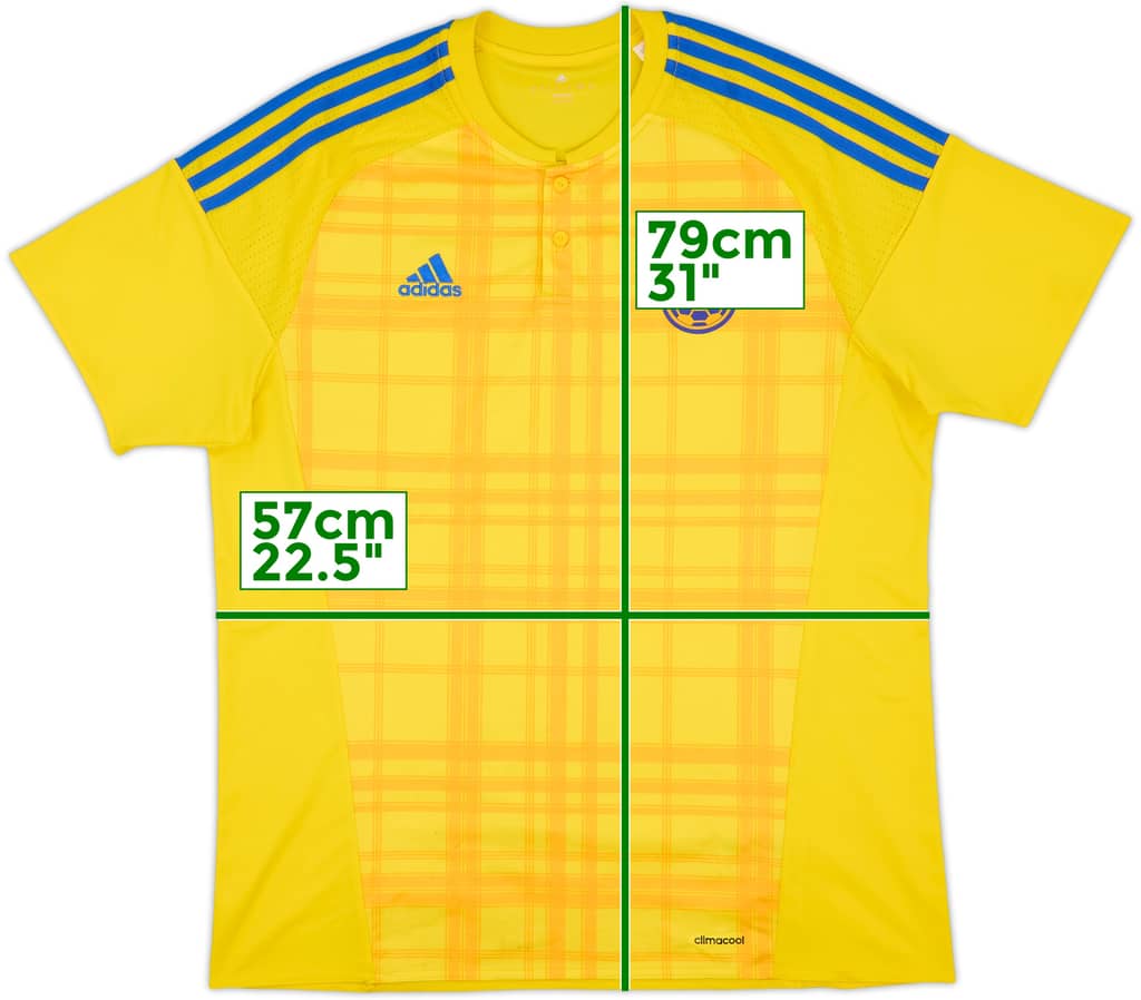 2016-17 Ukraine Home Shirt - 8/10 - (XL)