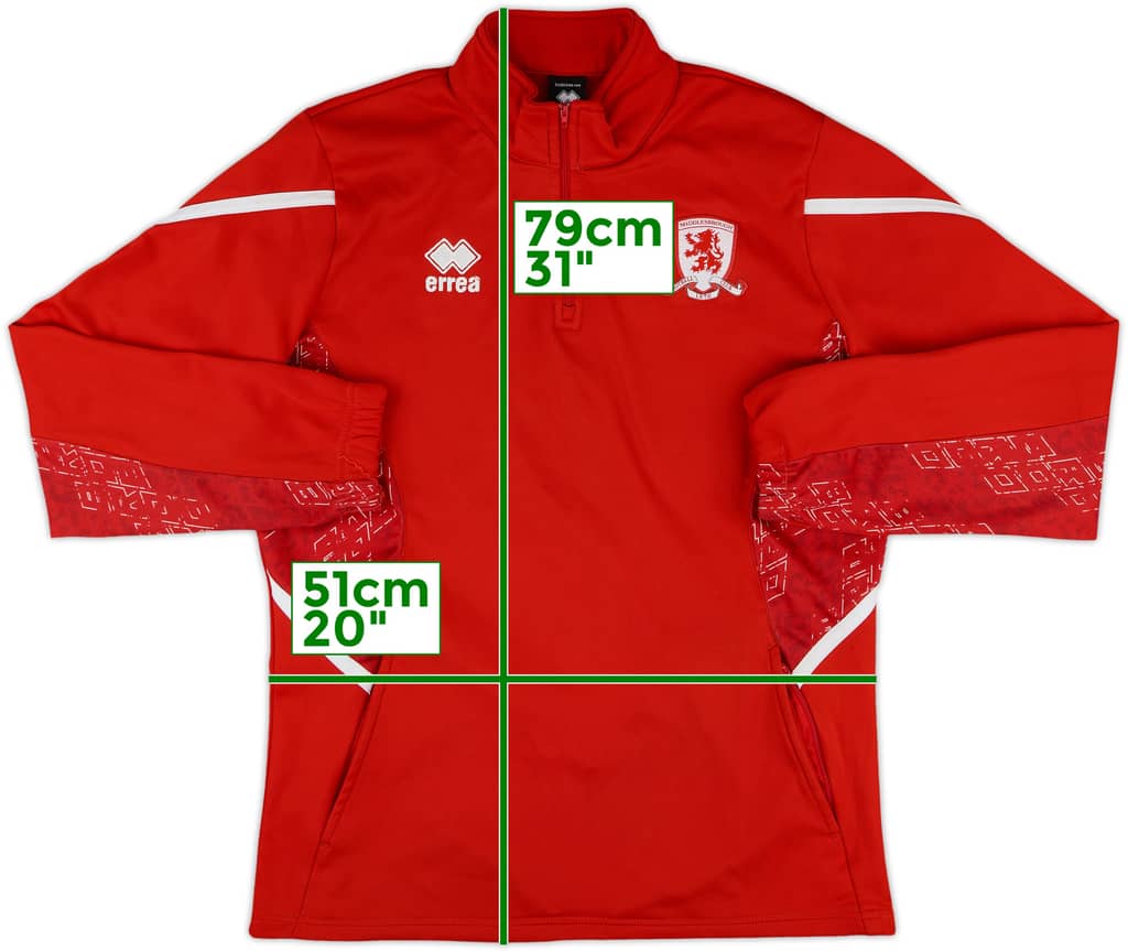 2022-23 Middlesbrough Errea 1/4 Zip Drill Top - 5/10 - (L)