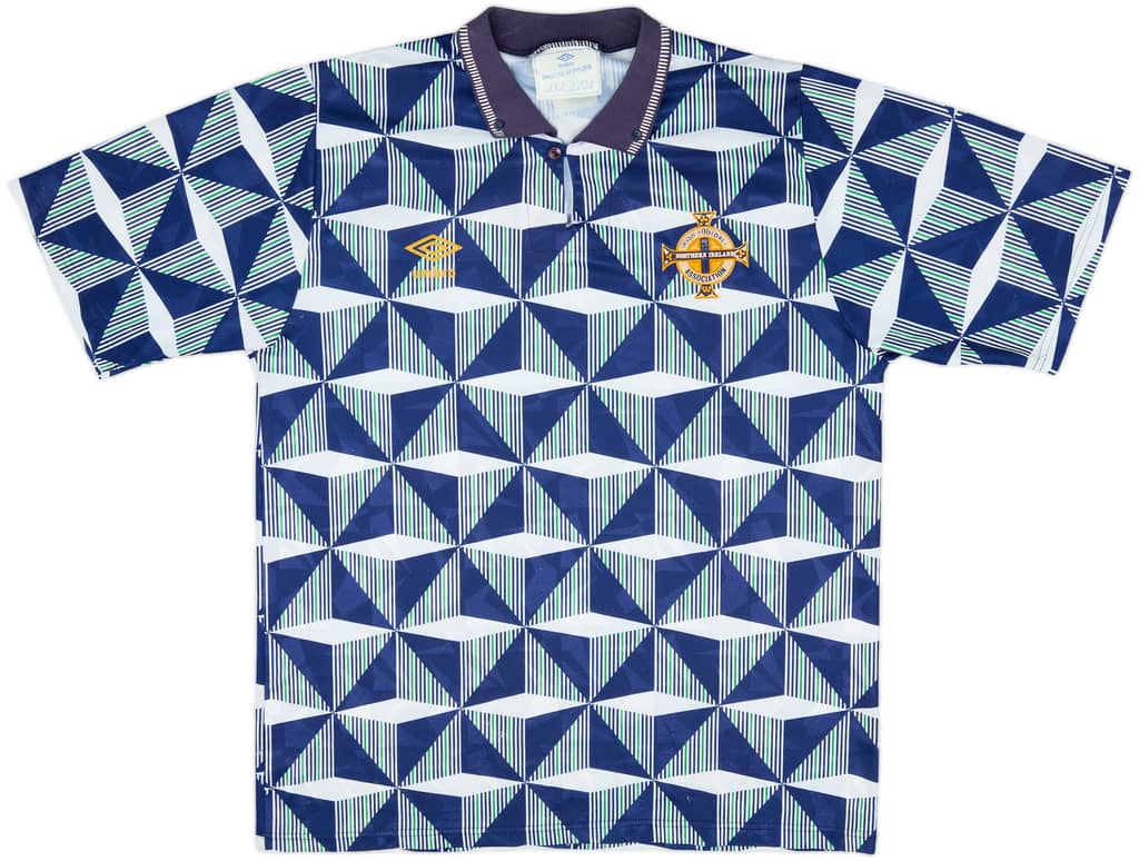 1990-92 Northern Ireland Away Shirt - 7/10 - (L)