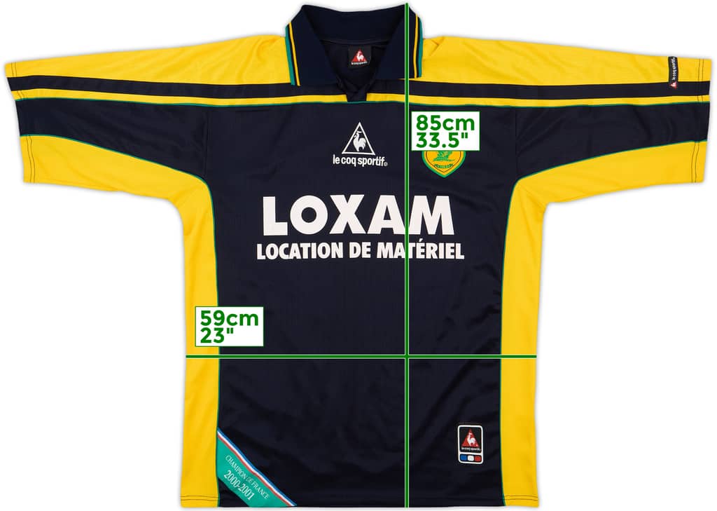 2000-02 Nantes Away Shirt - 9/10 - (XL)