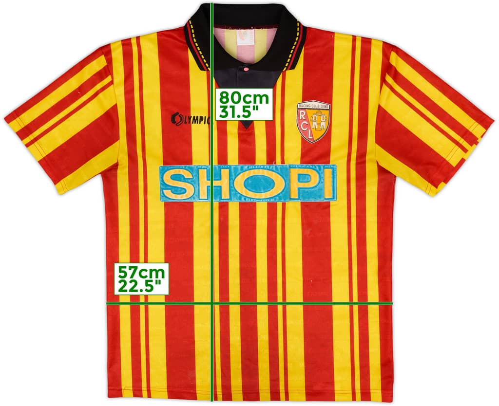 1995-96 RC Lens Home Shirt - 6/10 - (L)