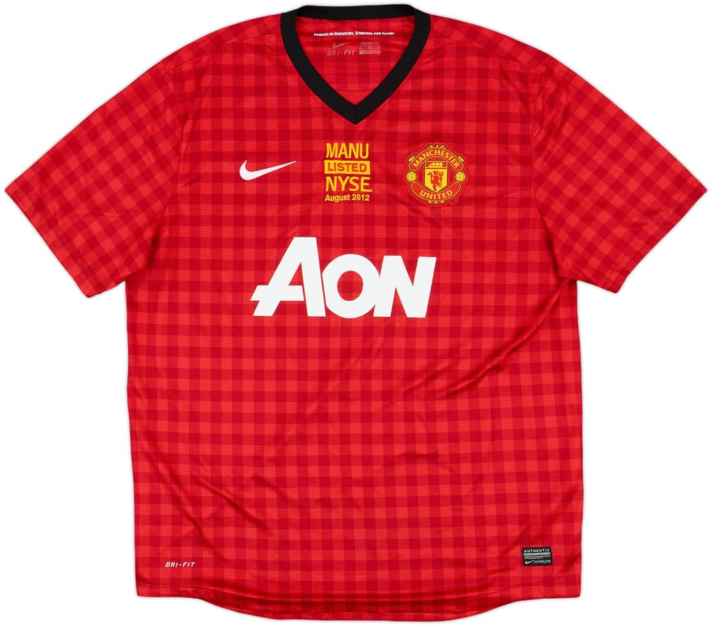 2012-13 Manchester United Home Shirt - 7/10 - (XL)