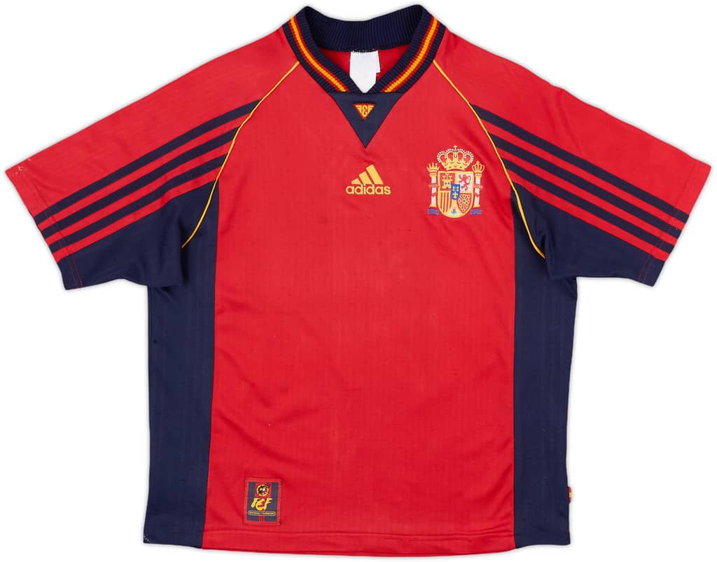 1998-99 Spain Home Shirt - 7/10 - (XL.Boys)