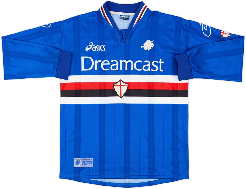 2000-01 Sampdoria Home L/S Shirt - 8/10 - (S)