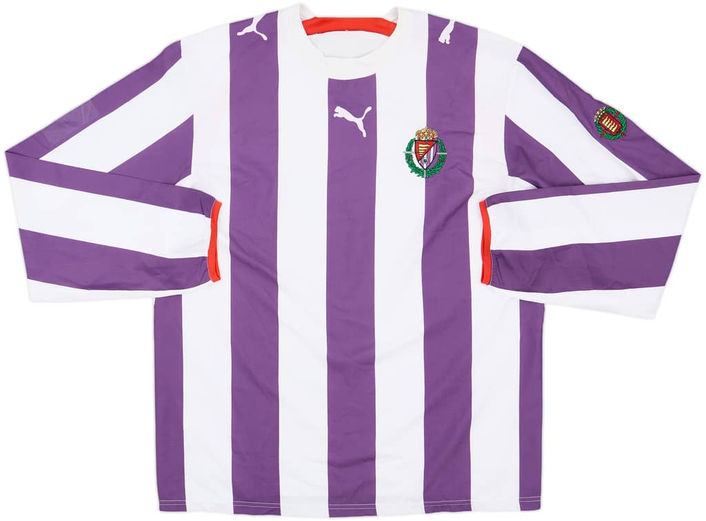 2006-07 Real Valladolid Home L/S Shirt - 7/10 - (XL)