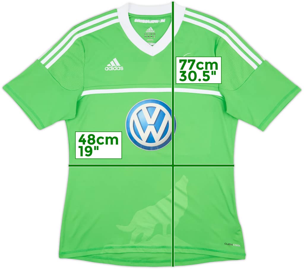 2012-13 Wolfsburg Home Shirt - 8/10 - (L)