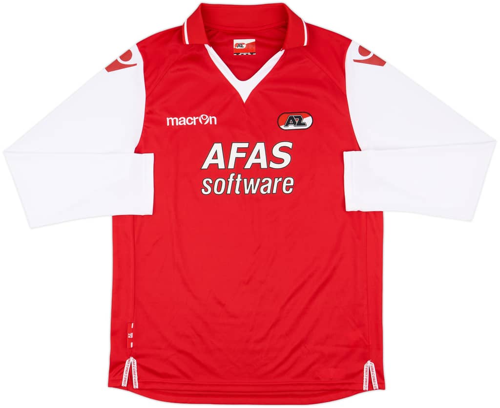 2012-13 AZ Alkmaar Home L/S Shirt - 7/10 - (M)