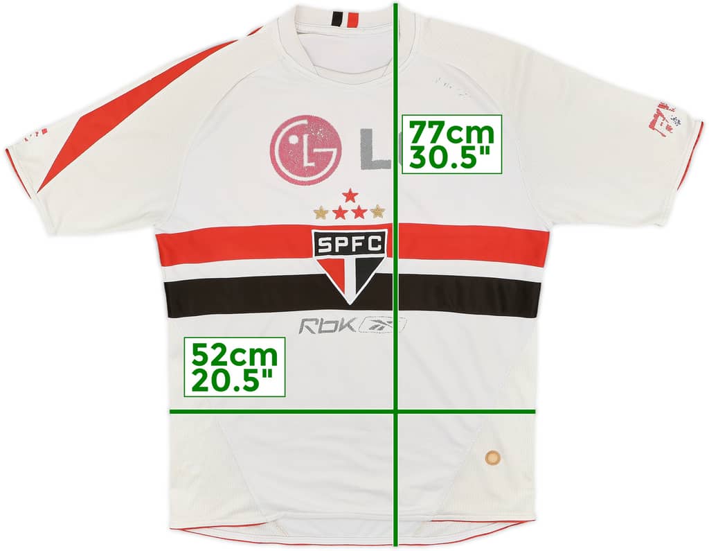 2006-07 Sao Paulo Home Shirt - 5/10 - (L)