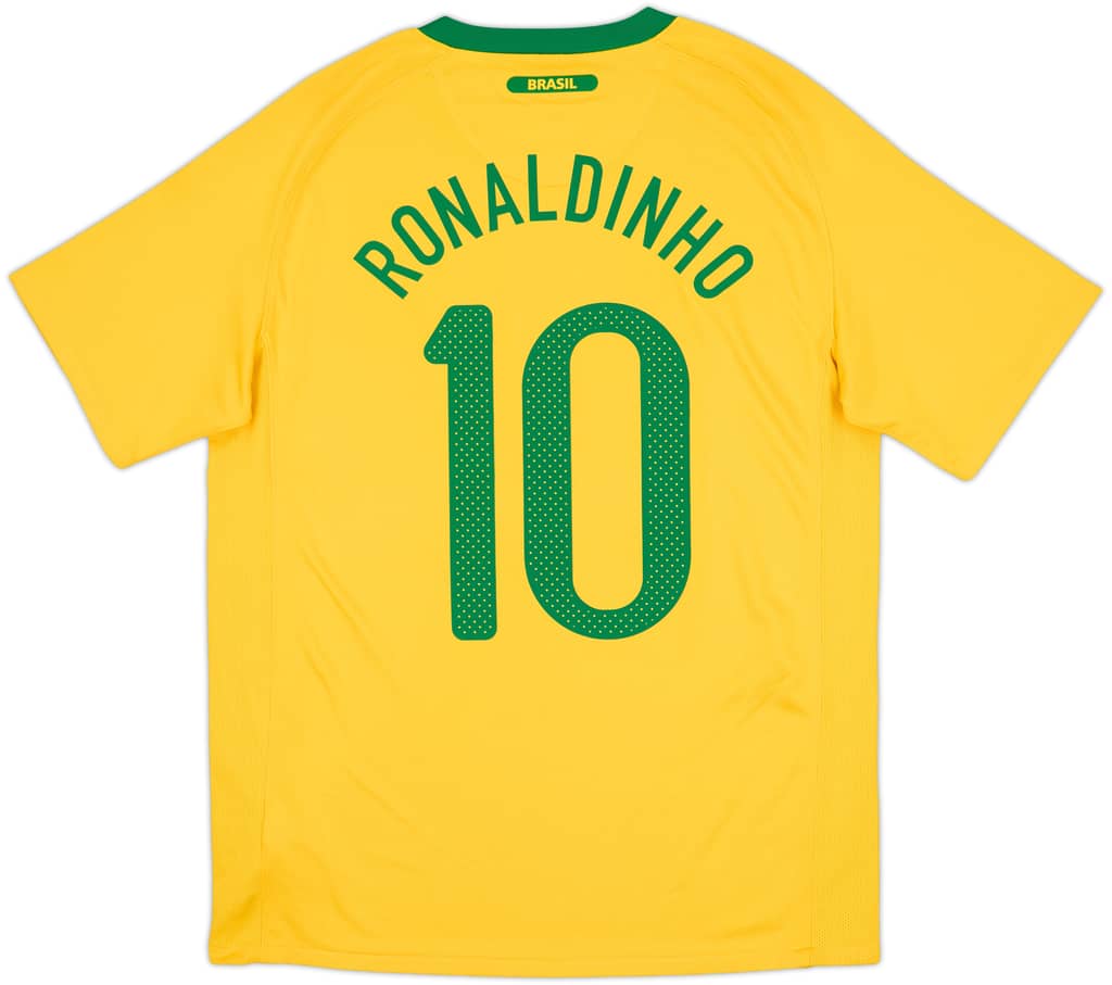 2010-11 Brazil Home Shirt Ronaldinho #10