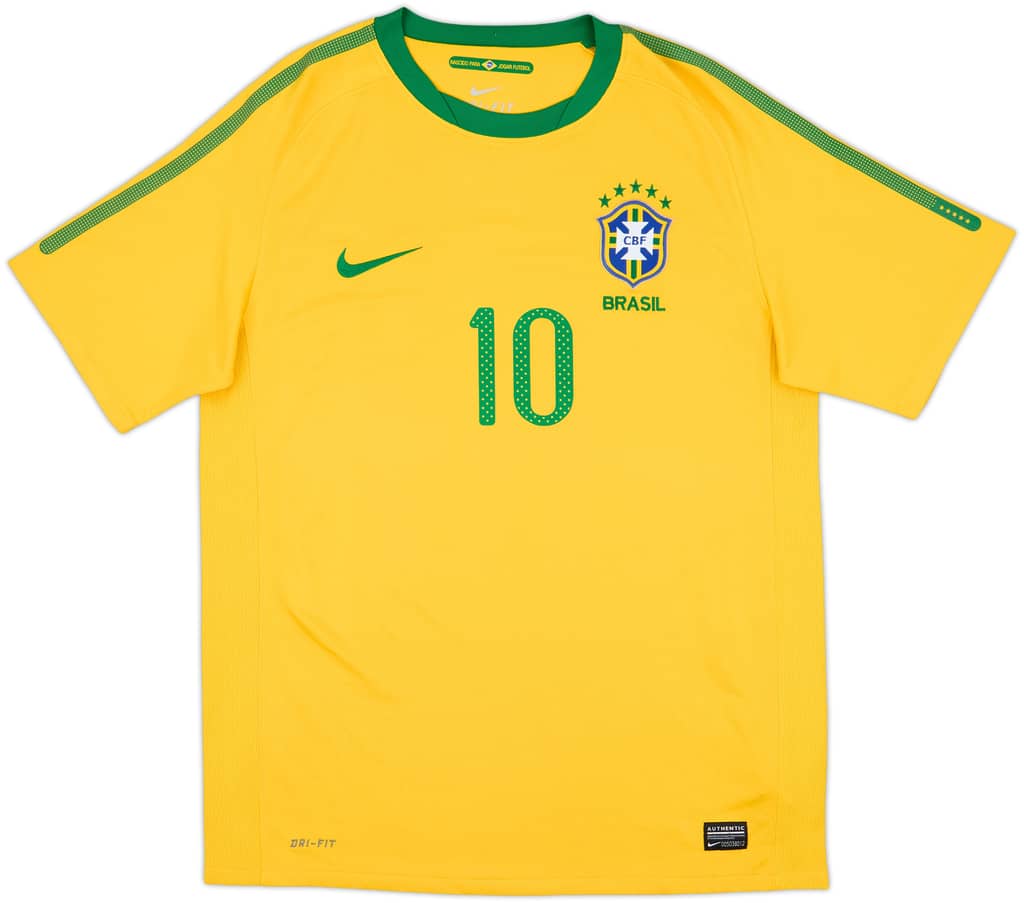 2010-11 Brazil Home Shirt Ronaldinho #10