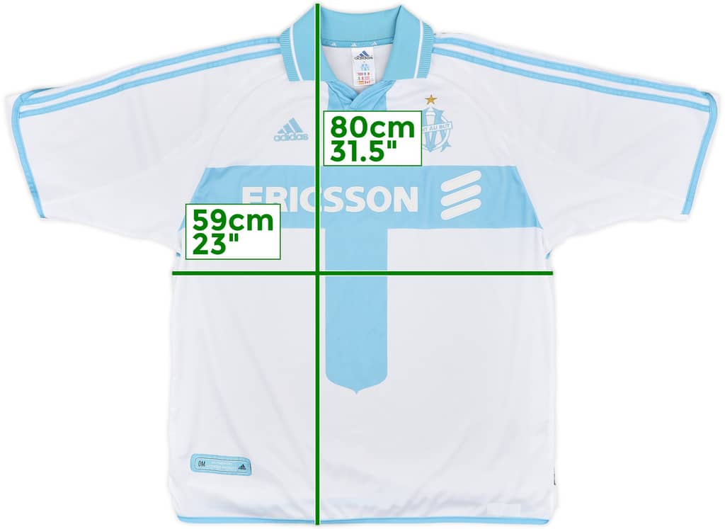 2000-01 Olympique Marseille Home Shirt - 8/10 - (XL)