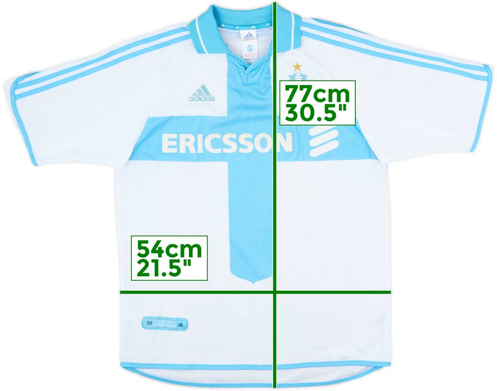 2000-01 Olympique Marseille Home Shirt - 8/10 - (M)