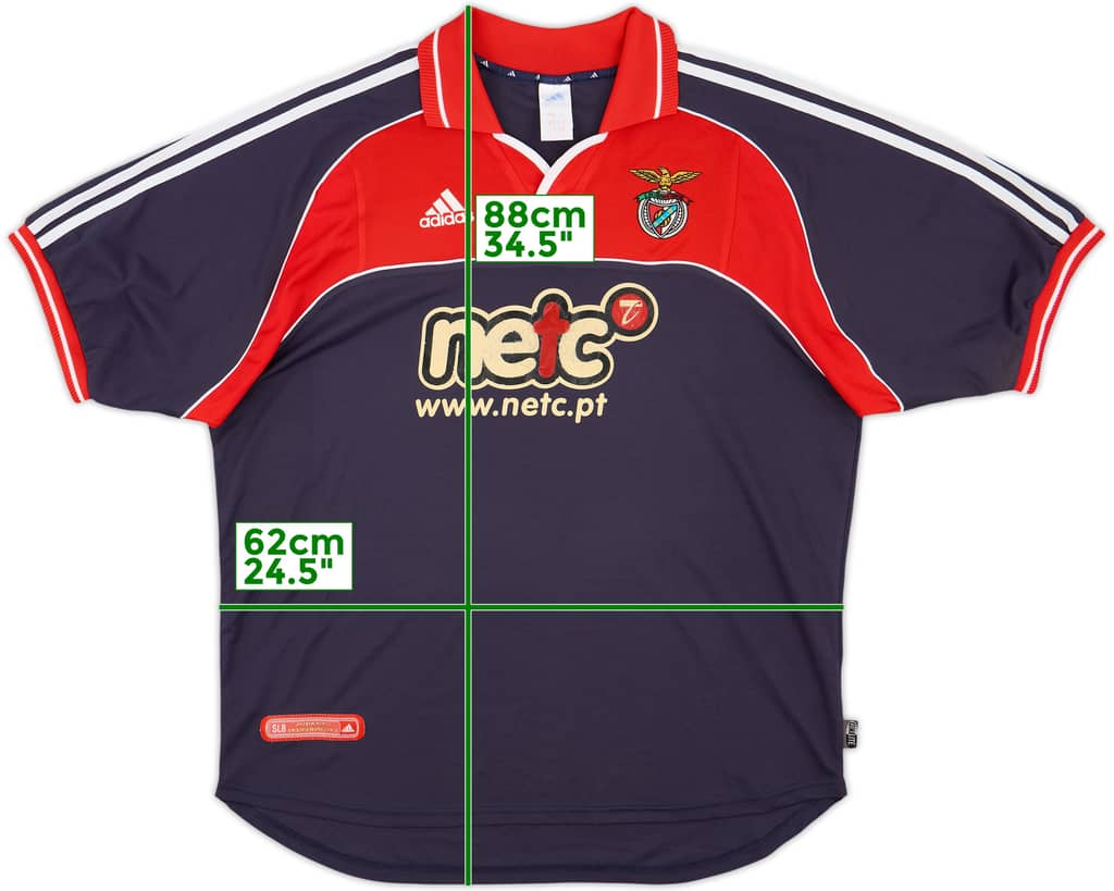 2000-01 Benfica Away Shirt - 6/10 - (XL)