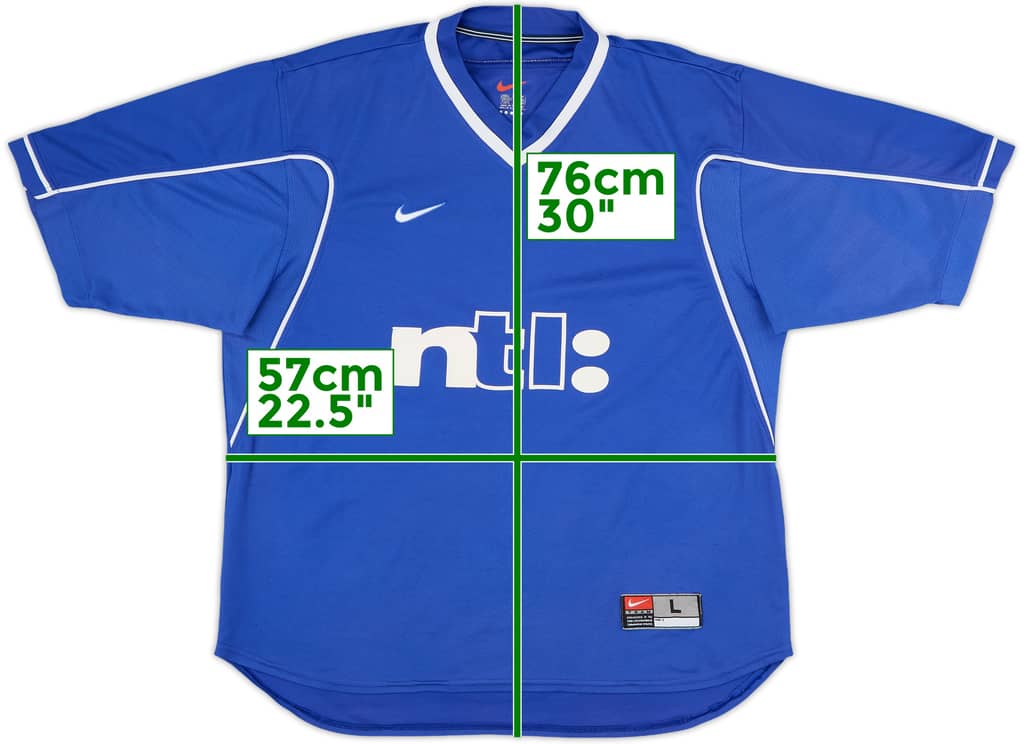 1999-01 Rangers Home Shirt - 8/10 - (L)