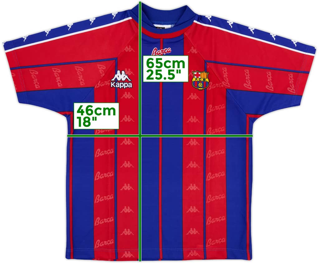 1997-98 Barcelona Home Shirt - 10/10 - (L.Boys)