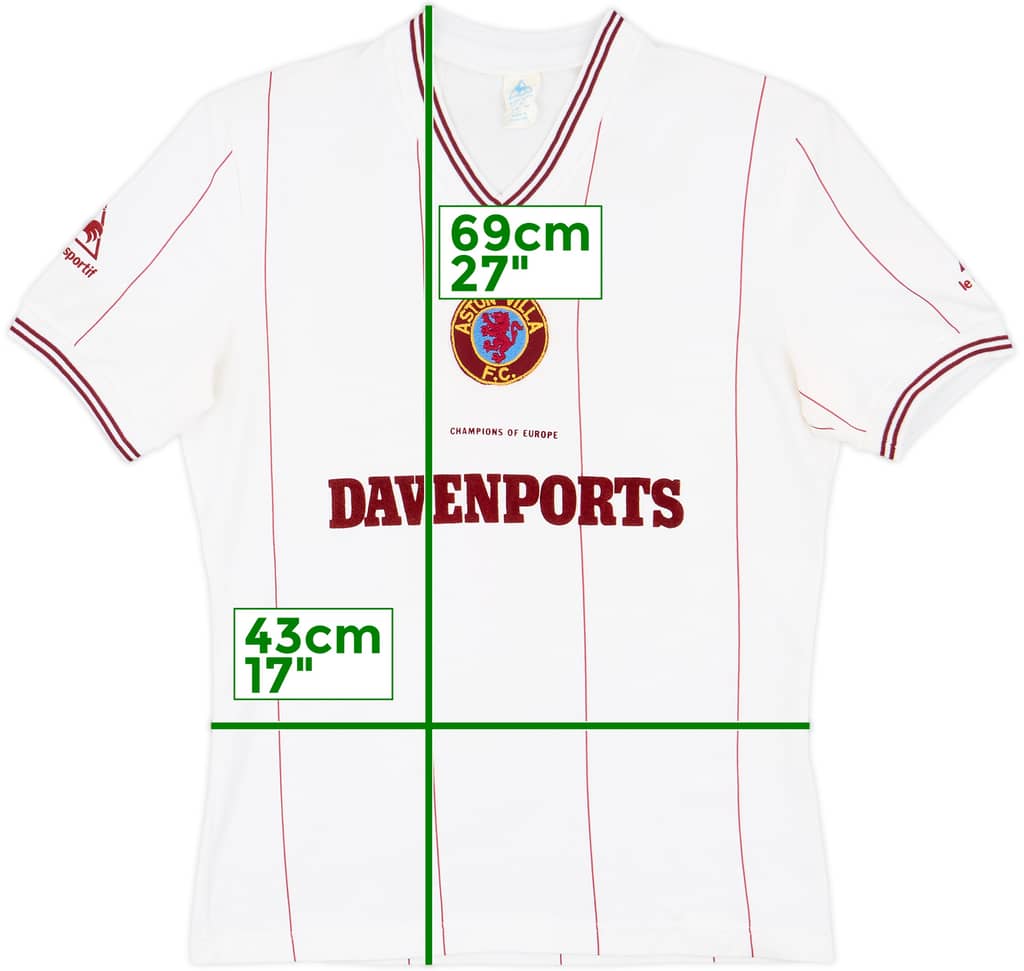 1982-83 Aston Villa Away Shirt - 10/10 - (M)