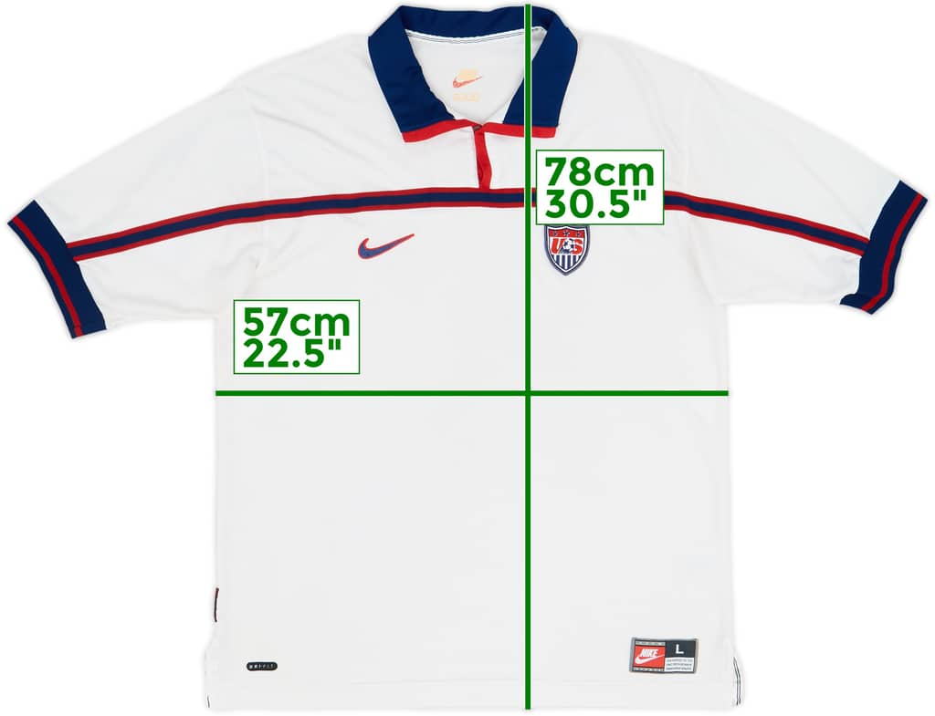 1998-99 USA Home Shirt - 7/10 - (L)