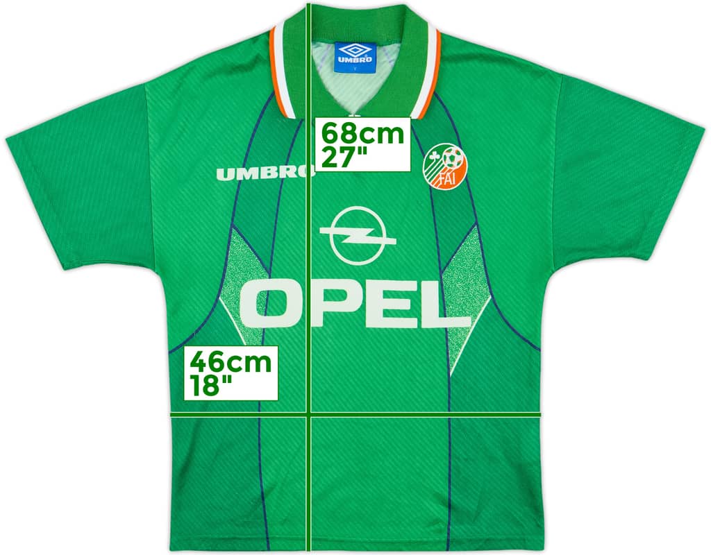 1994-95 Ireland Home Shirt - 8/10 - (Y)