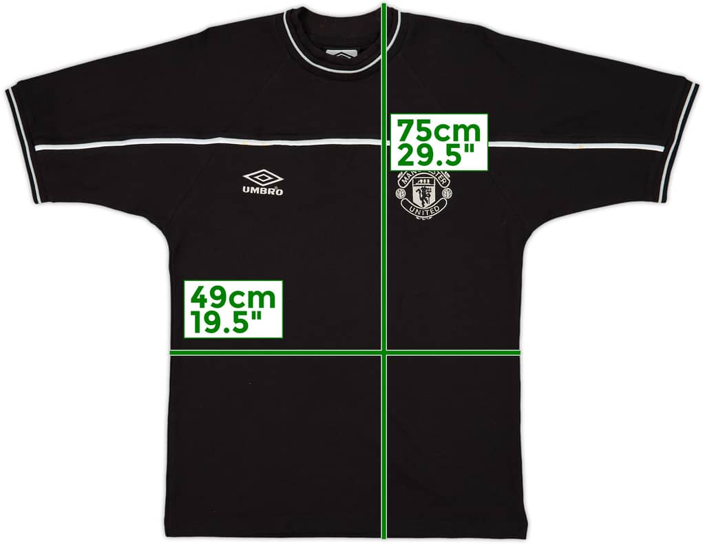 1999-00 Manchester United Umbro Cotton Tee - 9/10 - (S)