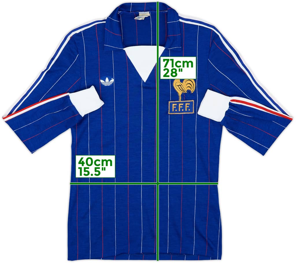 1980-82 France Home L/S Shirt - 9/10 - (S)