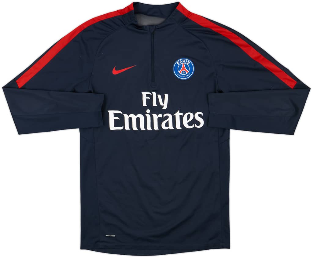 2016-17 Paris Saint-Germain Nike 1/4 Zip Training Top - 7/10 - (S)