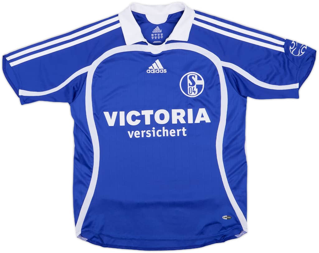 2006-07 Schalke Home Shirt - 8/10 - (L.Boys)