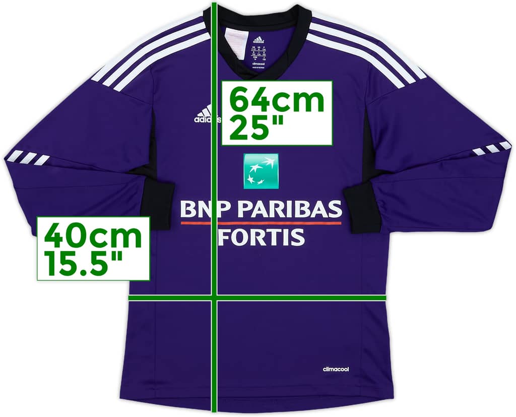 2013-14 Anderlecht Home L/S Shirt - 8/10 - (M.Boys)