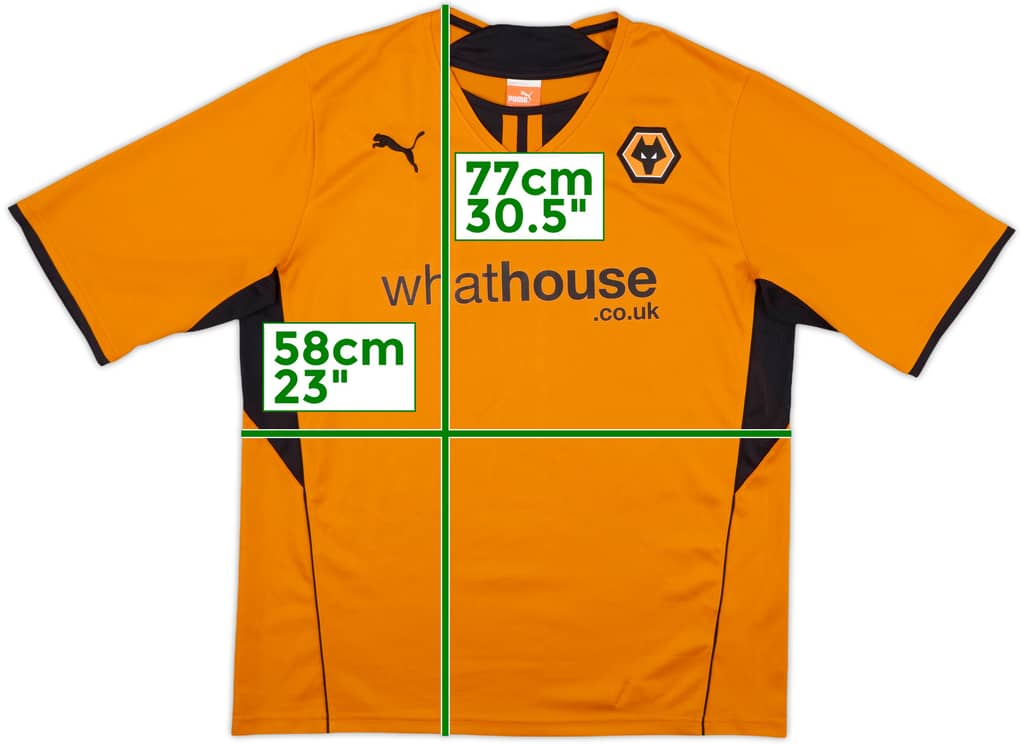 2013-14 Wolves Home Shirt - 10/10 - (XL)