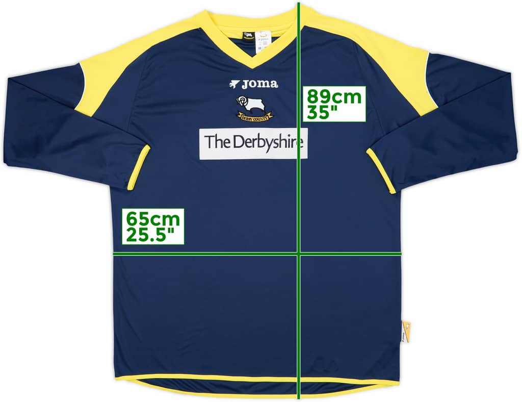 2005-06 Derby County Away L/S Shirt - 10/10 - (XL)