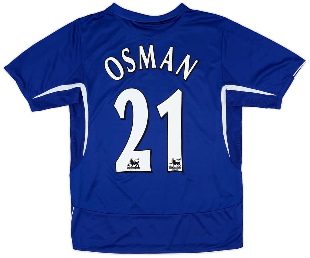 2005-06 Everton Home Shirt Osman #21 - 9/10 - (M)