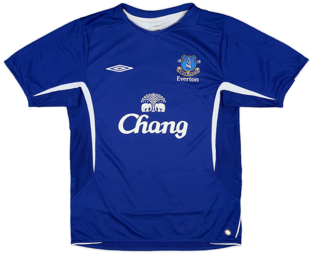 2005-06 Everton Home Shirt Osman #21 - 9/10 - (M)
